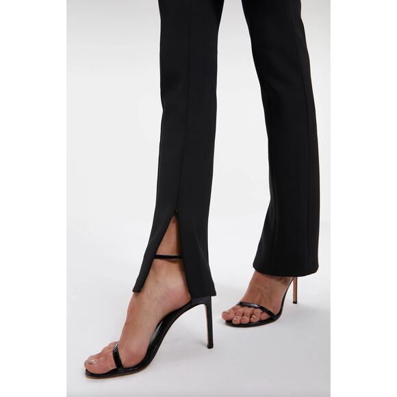 GOOD AMERICAN Scuba Flare Pants Black Sz 5 / 2X {3X34} - Picture 3 of 7